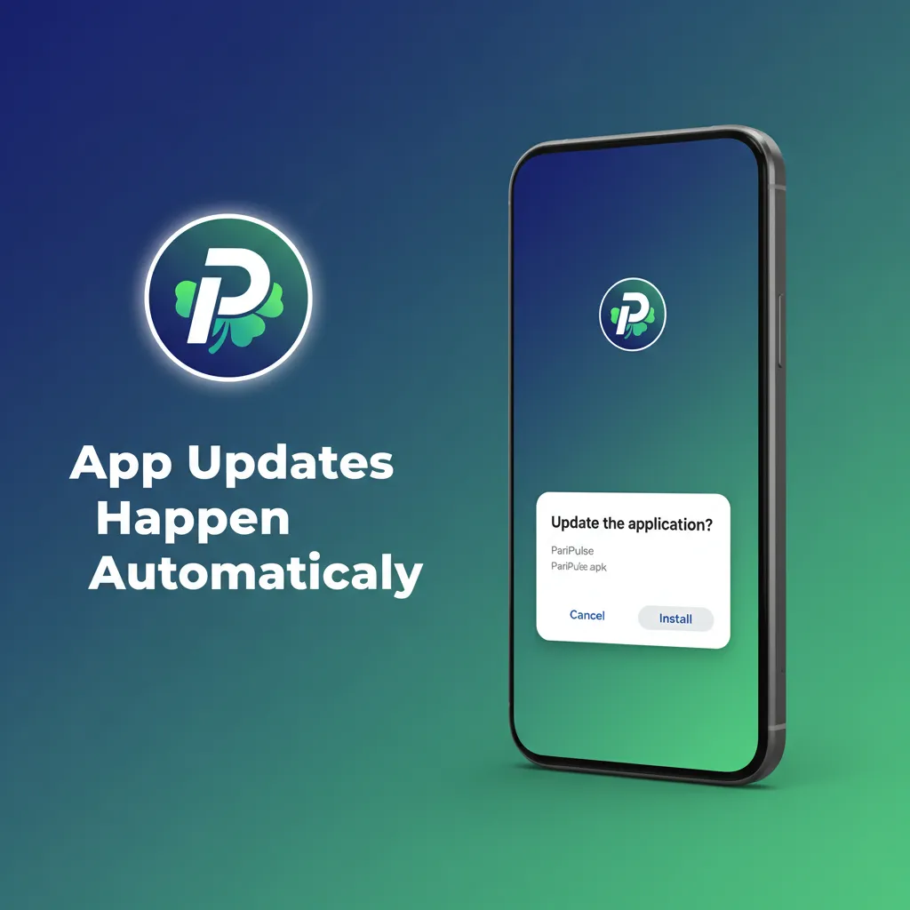 iPhone with refresh arrows indicating iOS web app updates automatically in the background—fast, secure, always current.