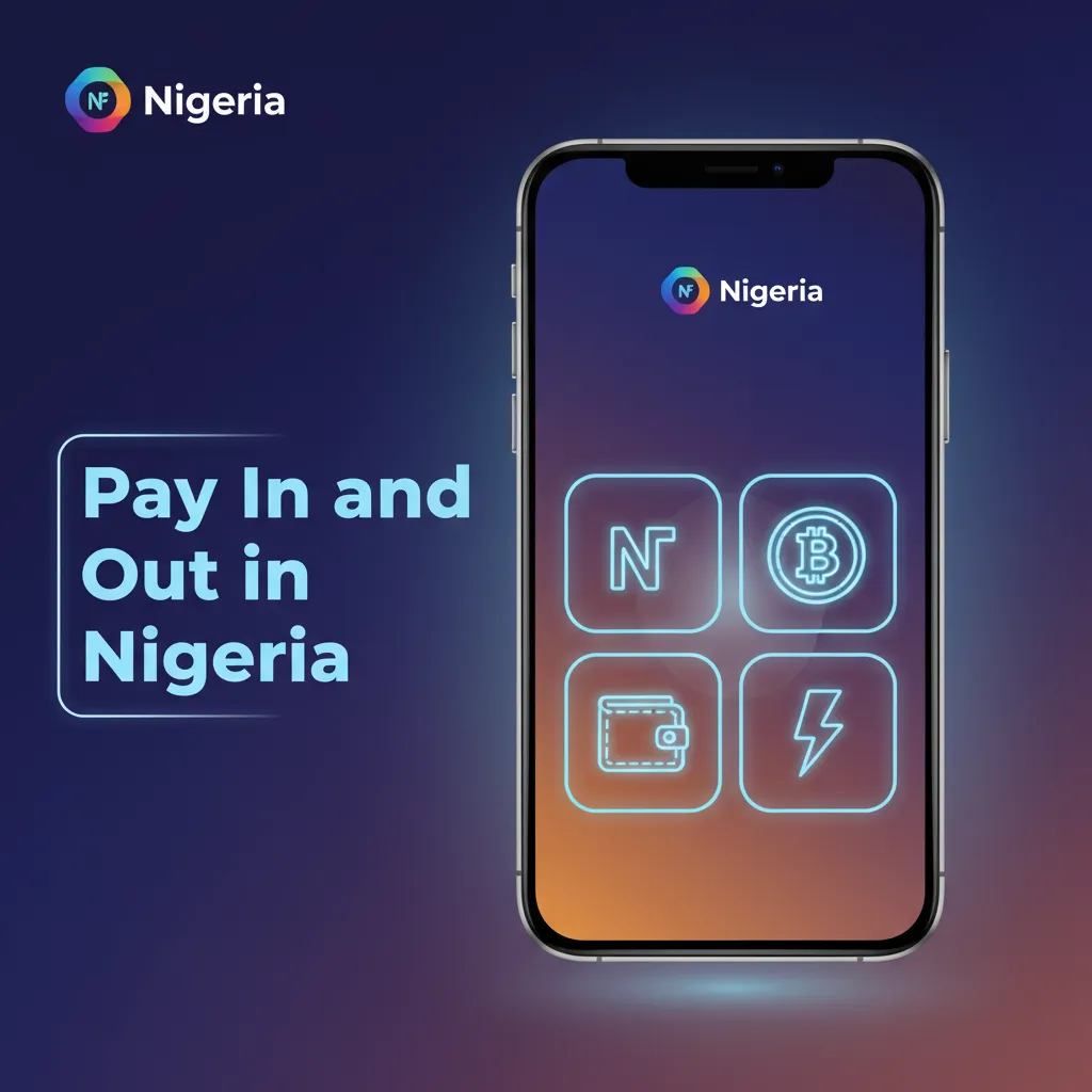 Pay in/out Nigeria: deposit from NGN 100, withdraw from NGN 1,000, limit up to NGN 2,000,000; banks, USSD, cards, Paystack