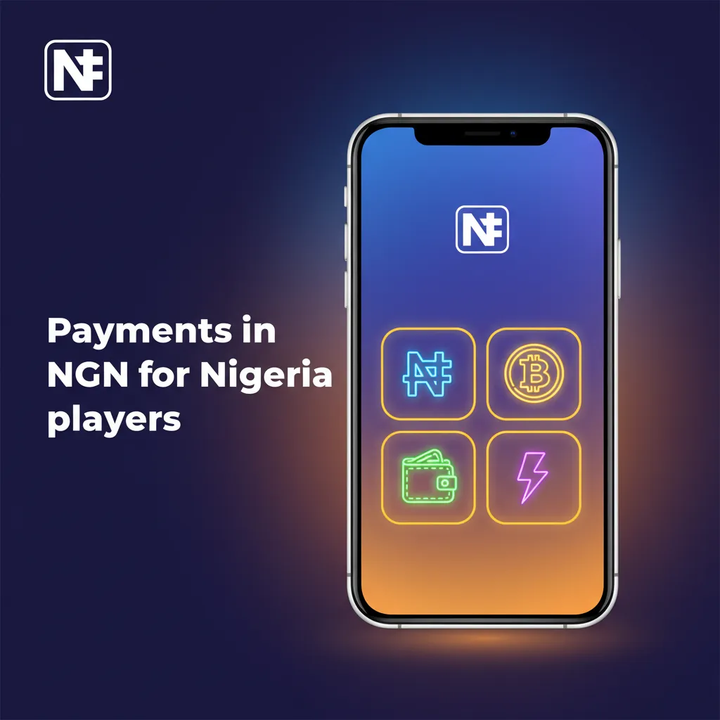 NGN payments for Nigerian players: Min ₦500 deposit, ₦1,000 withdrawal. BTC/USDT, cards, bank, e-wallets. Instant deposits.