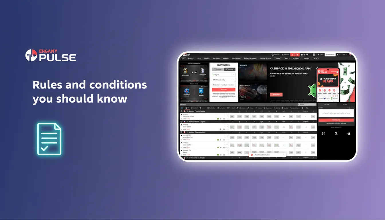 Betting rules in Nigeria: 18+, one account, KYC before withdrawals, bonus wagering limits; read full Terms.