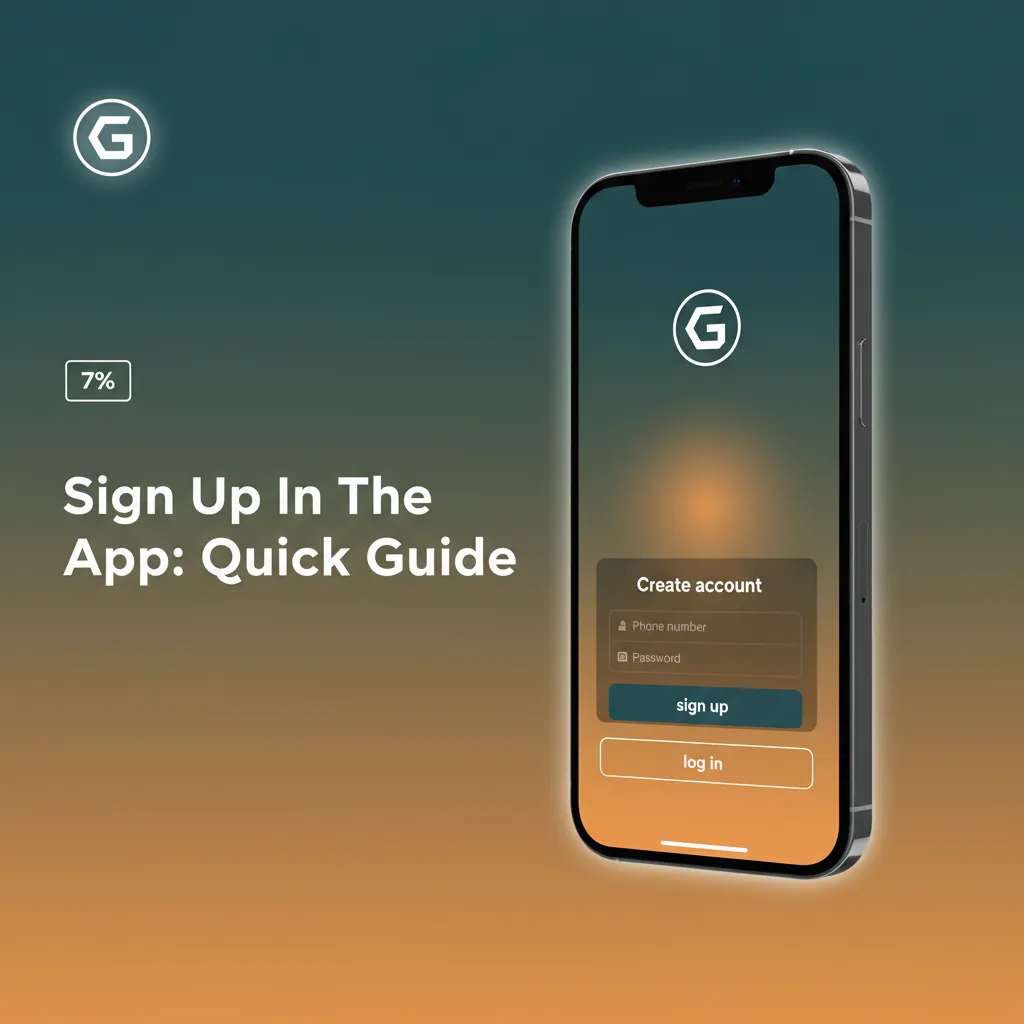 Infographic: App sign-up steps—create account, Nigeria details, OTP, choose NGN, code JBVIP, deposit, open Sports/Casino.