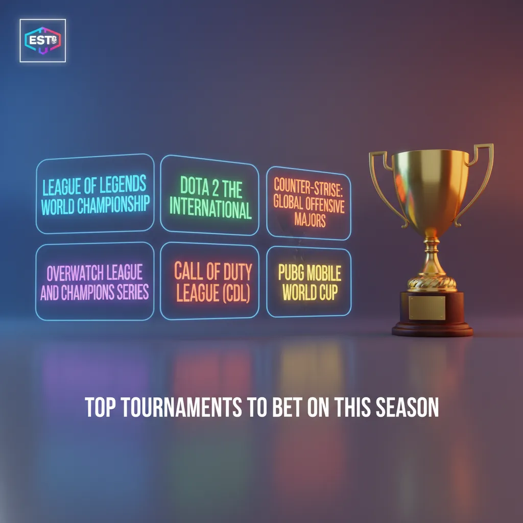 Table of top esports tournaments to bet on this season: Dota 2 TI, CS2 Majors, LoL Worlds, Valorant Champions, and more