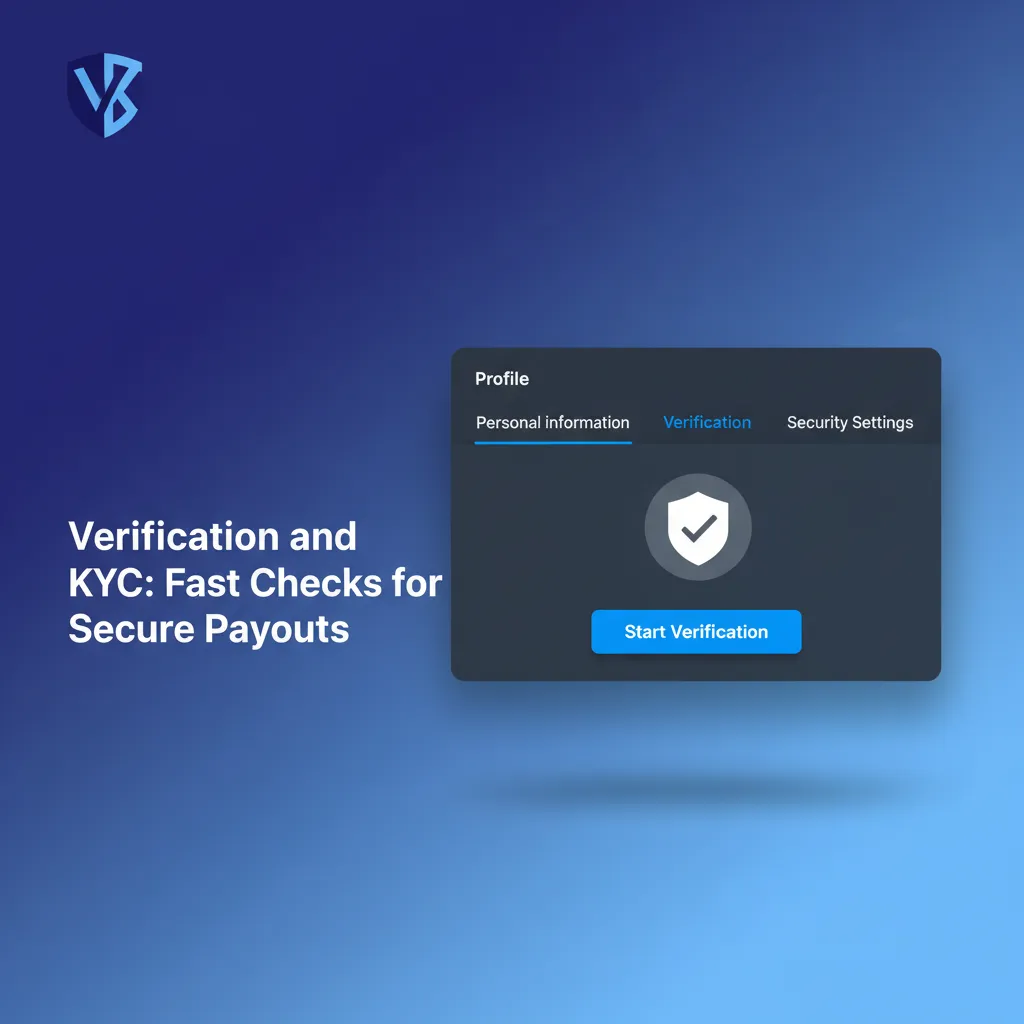 KYC verification steps: SMS/email contact check, Nigerian ID upload, live selfie, address proof, review for secure payouts.