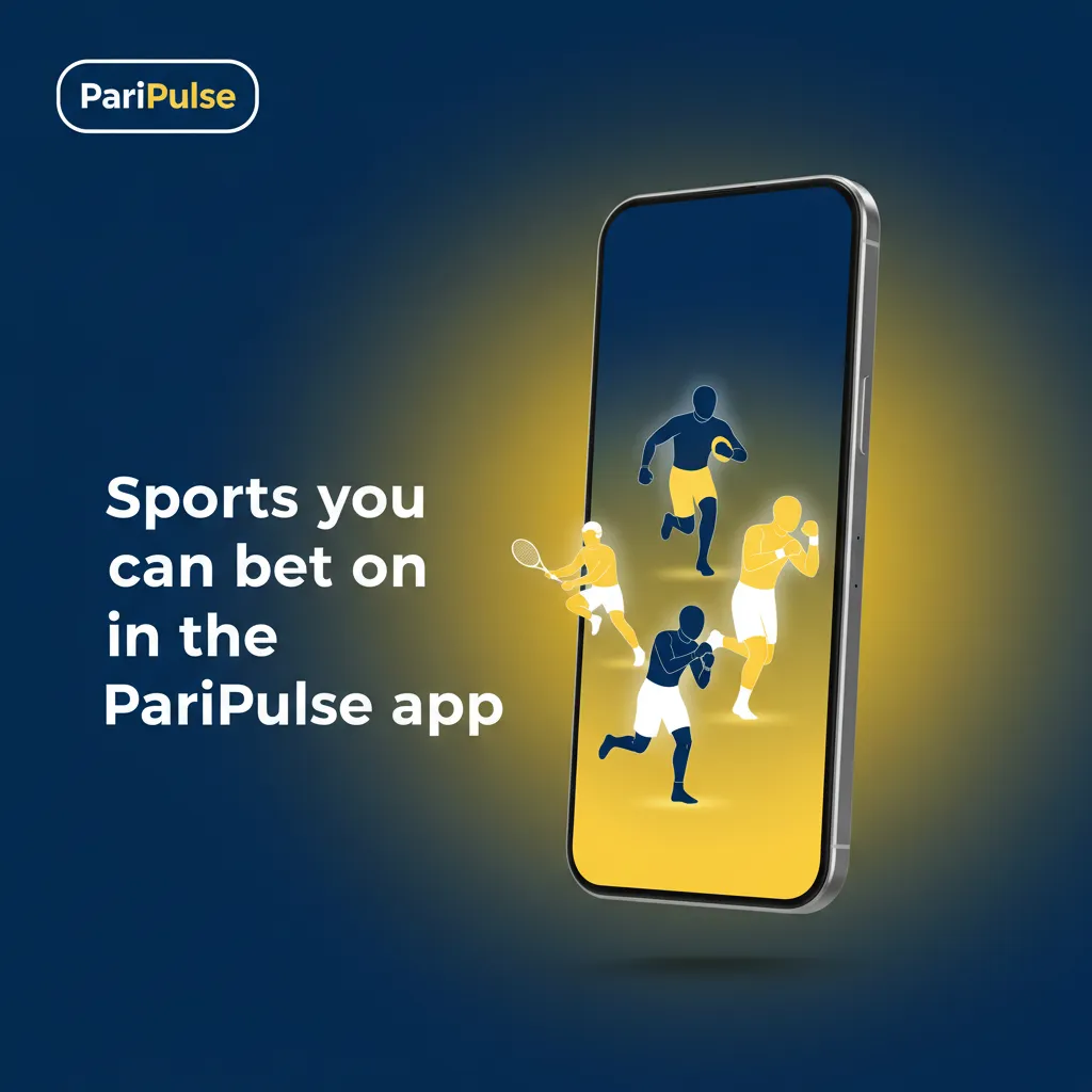 PariPulse app listing sports available to bet: football, basketball, tennis, cricket, MMA/UFC, boxing, rugby, esports.