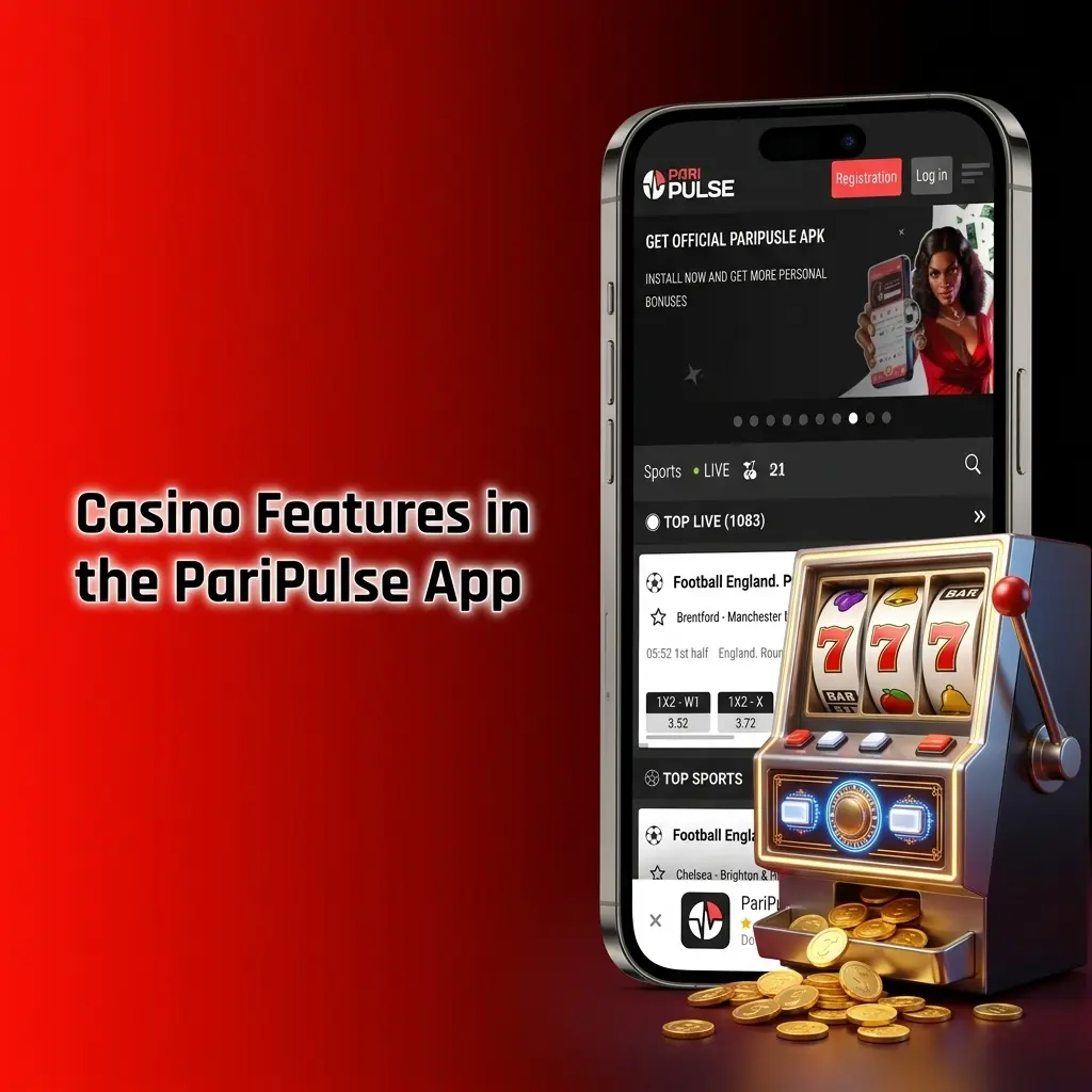 PariPulse casino app featuring slots, live dealer tables, and top games like Gates of Olympus on Nigerian mobile
