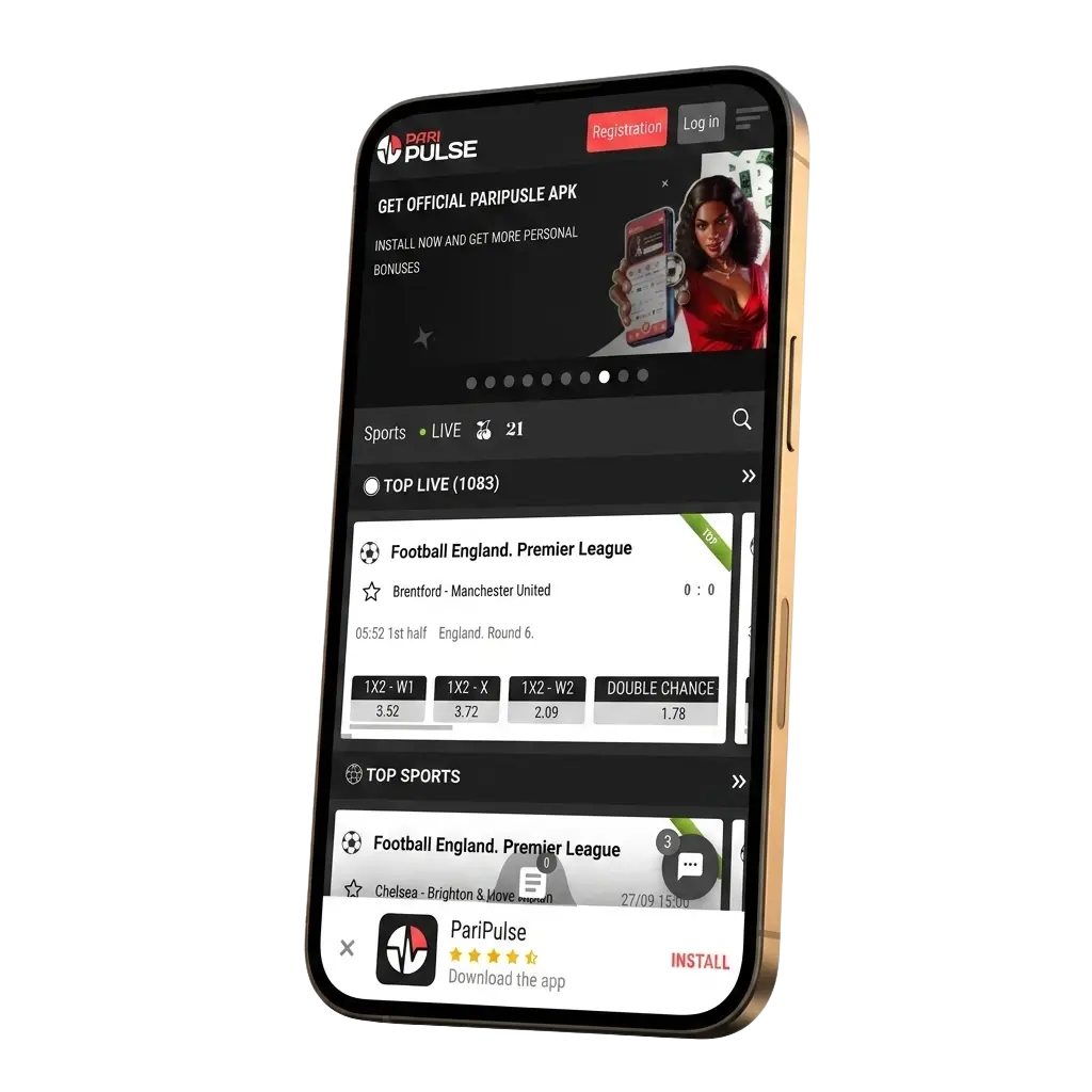PariPulse app download for Android APK and iOS supporting sports betting, casino, slots and Nigerian payment options